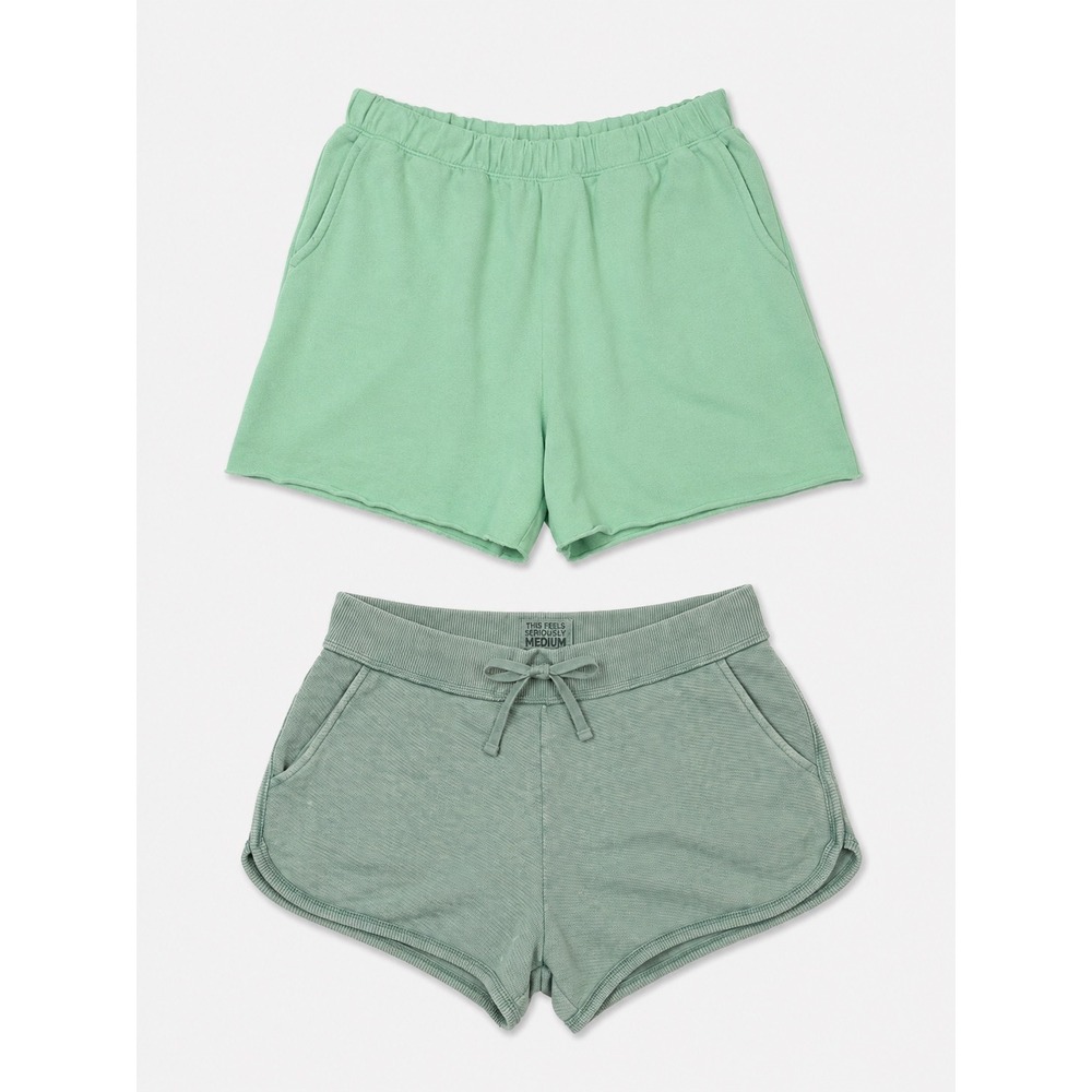 Aerie & American Eagle Lounge Shorts Bundle Mint Sage Green Small 2 Pack